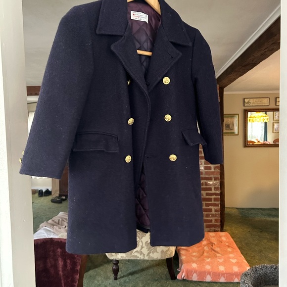 B.Altman. Co Vintage Wool Pea Coat And Newsboy Cap, Fifth Ave New York . Size 7 - Picture 2 of 7